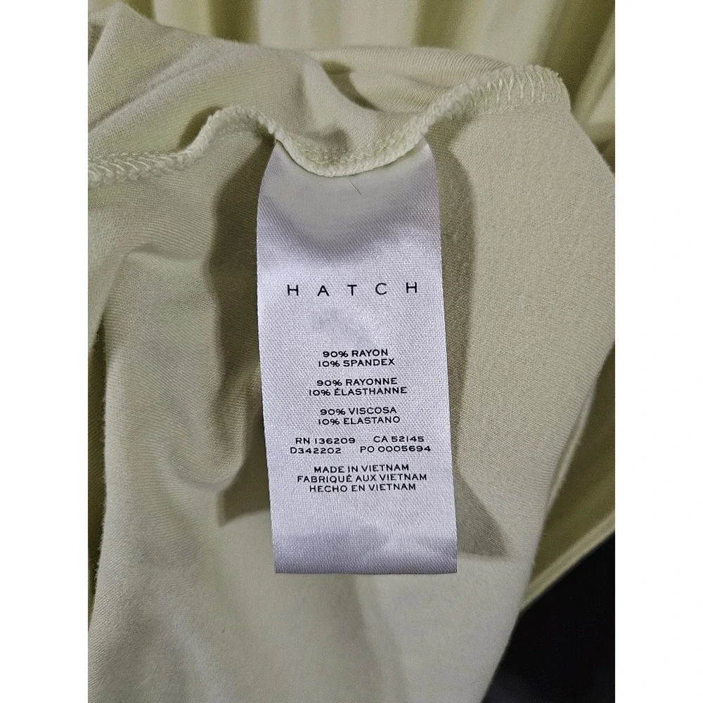 Hatch Maternity Sleeveless Maxi Dress‎ Pale Yellow Jersey Knit Crew Neck Size 4